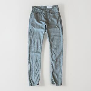 Gustin Rustic Slub Linen Pants 28 Gray Lightweight Minimalist New York